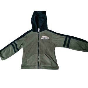 Al & Ray 4T warm green Hooded zip up Sweater Jacket Hoodie